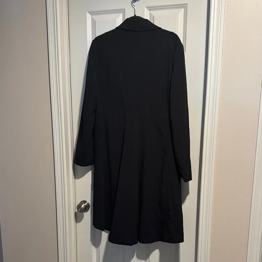 Bisou Bisou Black Trench Coat - Picture 3 of 3